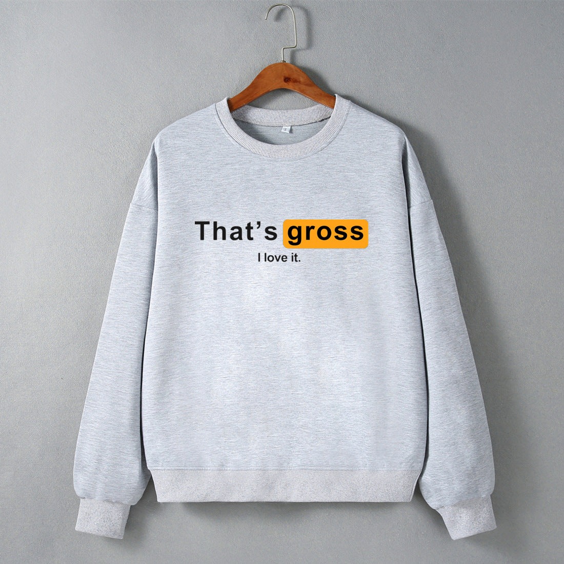 Street Drop Shoulder Loose Sweater Women Clothing