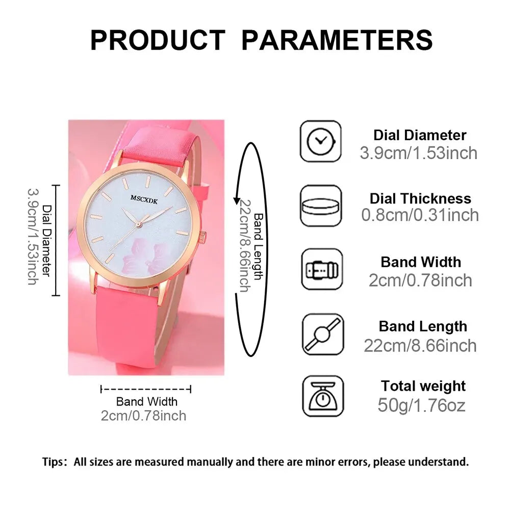 Femmes rose Montre et lunettes ensemble mode Femme ceinture en cuir décontractée montres dames Quartz montres robe horloge Montre Femme