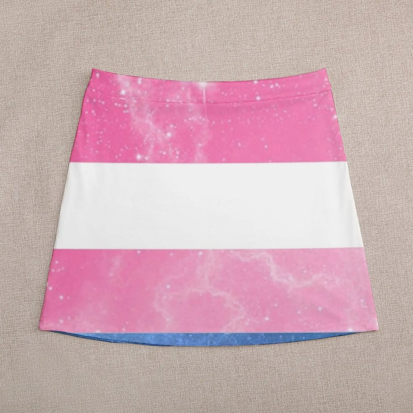 Trans Flag - LGBTQ Galaxy Mini jupe vêtements pour femmes de style coréen Jupes courtes pour femmes