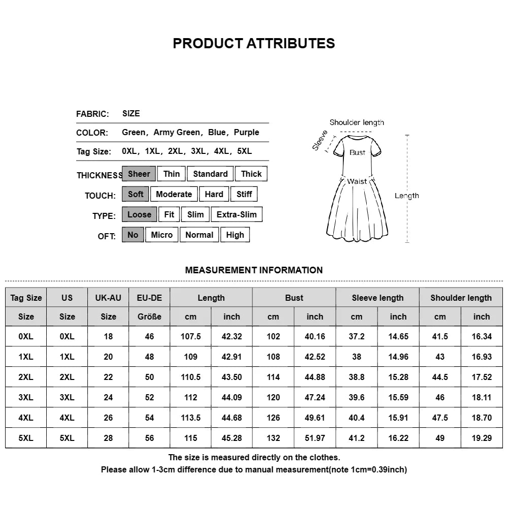 Women‘s Floral 3/4 Sleeve Midi Dress Ladies Cocktail Party Ball Gown Plus Size Clothing For Elegant Female 2024