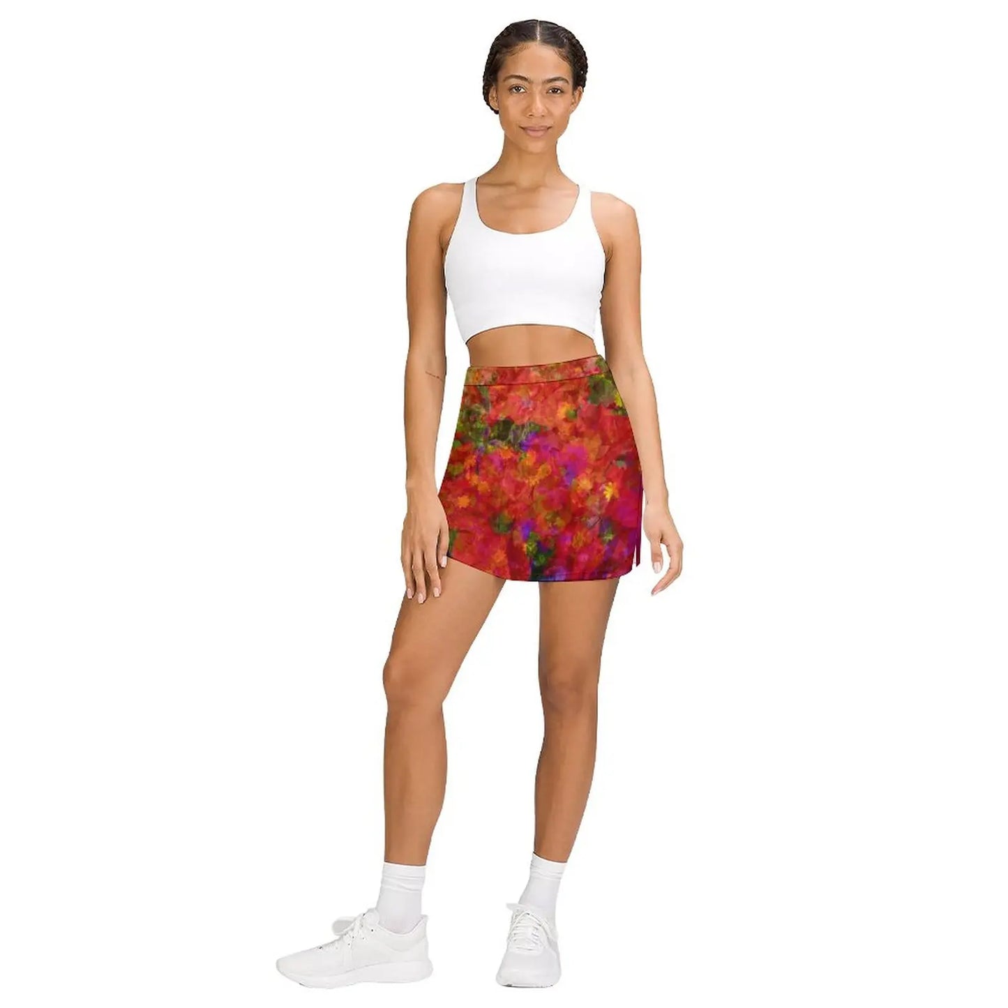 Mélange de fleurs Jupe pantalon résistante à la lumière Jupe pour filles Vêtements de style coréen Jupes courtes pour femmes