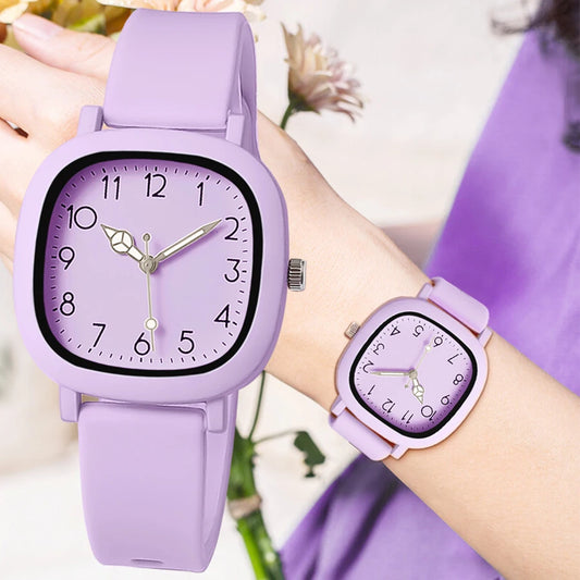 Reloj de pulsera de cuarzo de silicona a la moda para Mujer, Reloj para Mujer, regalo de Navidad, relojes para Mujer para el Día de San Valentín, Reloj para Mujer