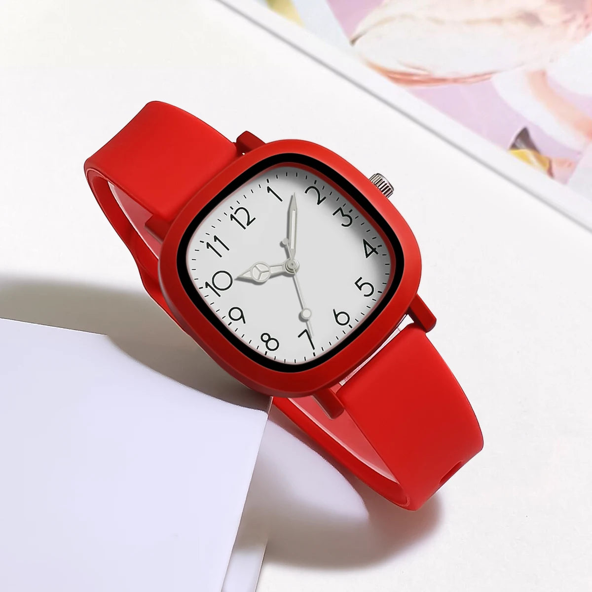 Reloj de pulsera de cuarzo de silicona a la moda para Mujer, Reloj para Mujer, regalo de Navidad, relojes para Mujer para el Día de San Valentín, Reloj para Mujer