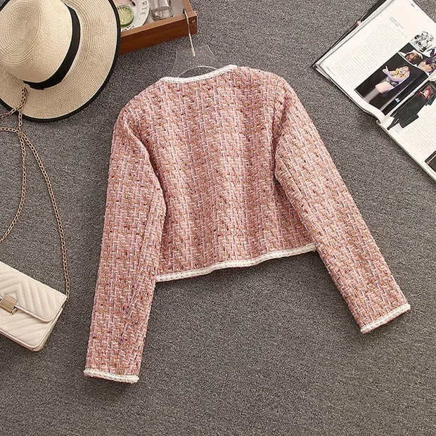 Women Vintage Elegant Formal Party Suit Jacket Coat And Strap Dress Two Piece Set Outfit Winter Jacquard Fragrant Clothing 2023