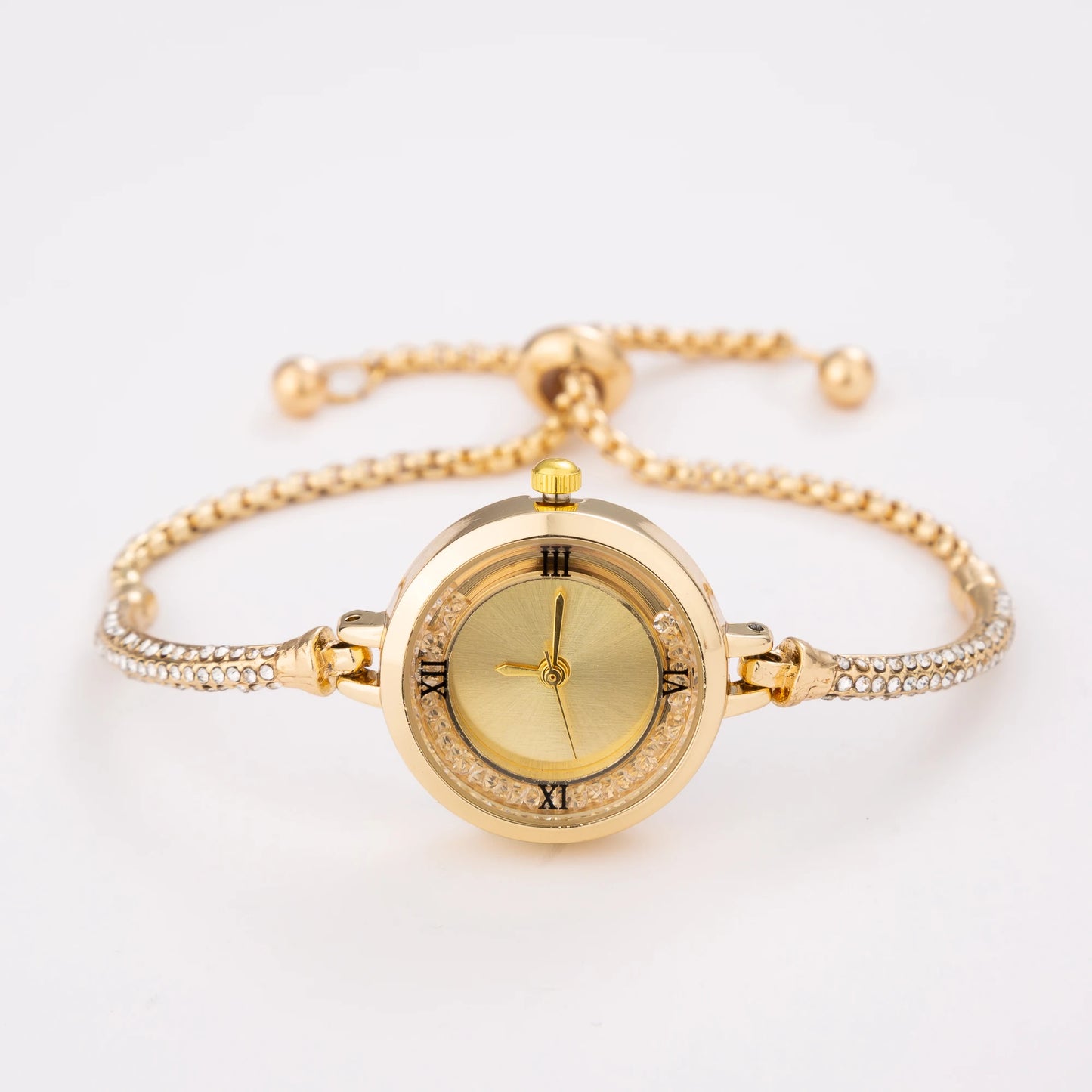 Reloj de pulsera de acero bonito para mujer, relojes de pulsera de cuarzo de lujo a la moda con esfera pequeña, reloj de pulsera Popular elegante para mujer 2023