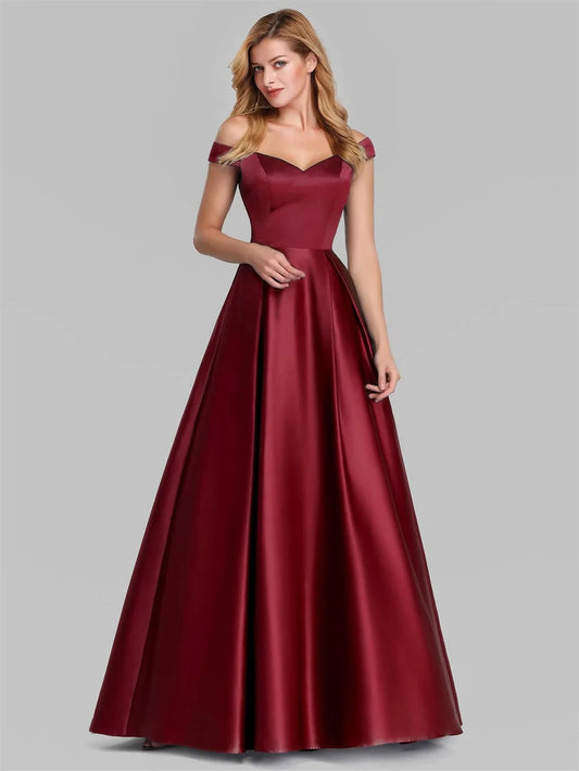 Elegant Women Evening Party Dress 2023 New in Sexy V-neck High Waist Maxi Gowns Ladies Boutique Prom Quinceanera Dresses