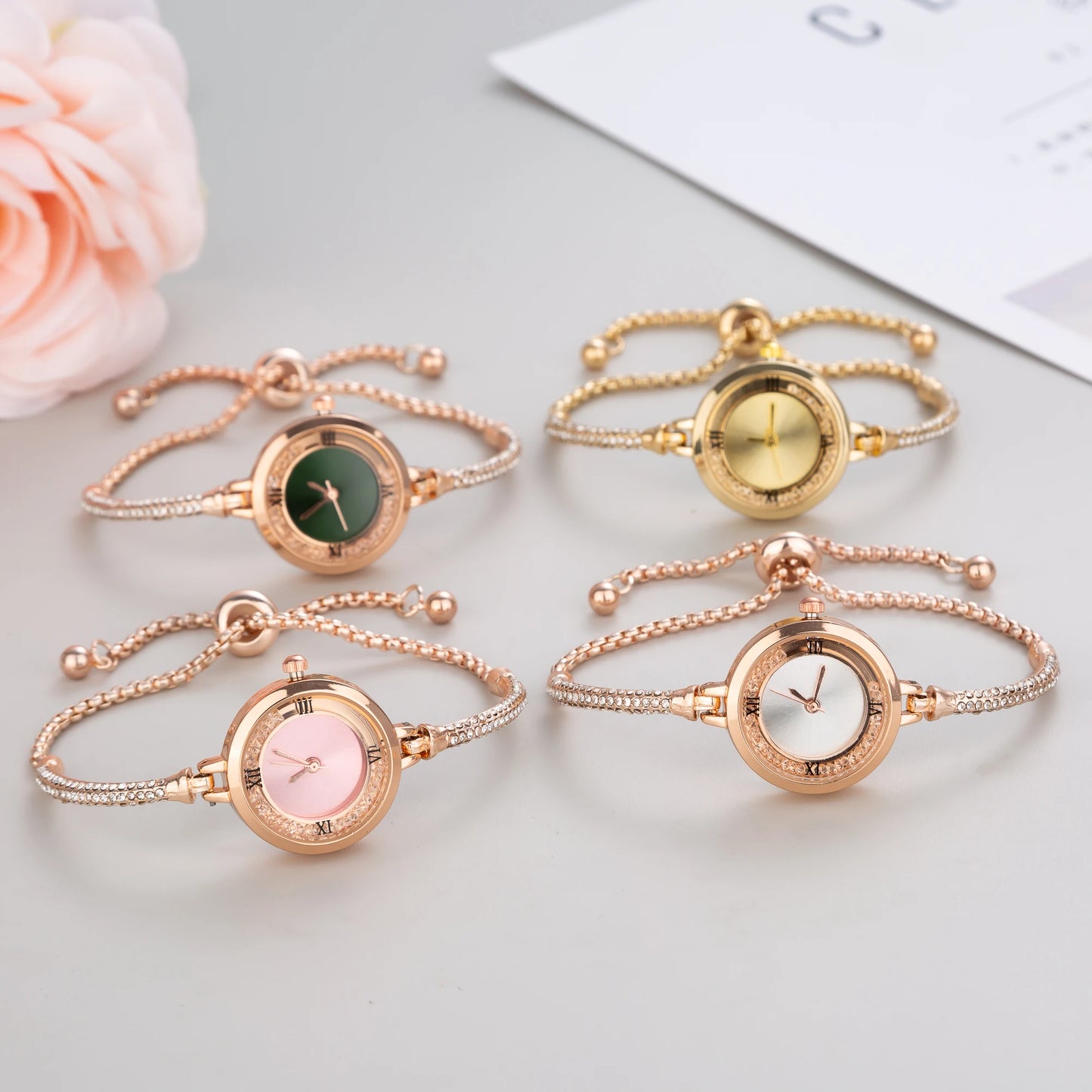 Reloj de pulsera de acero bonito para mujer, relojes de pulsera de cuarzo de lujo a la moda con esfera pequeña, reloj de pulsera Popular elegante para mujer 2023