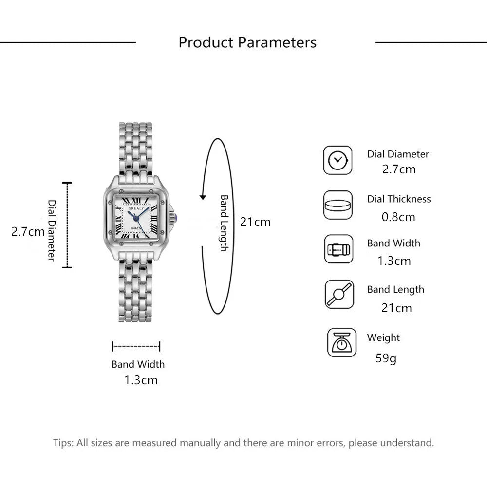 Montres carrées à Quartz pour femmes, bracelet en alliage d'or, de luxe, qualité féminine, échelle romaine, 2023