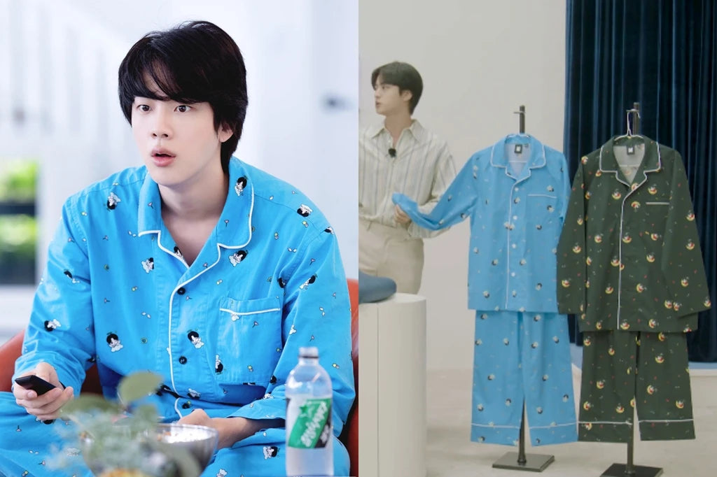 2 pièces ensemble Jin's Home vêtements bons jours pyjama costume haut Long pantalon costume décontracté surdimensionné survêtement pas cher unisexe ensemble pour femmes homme