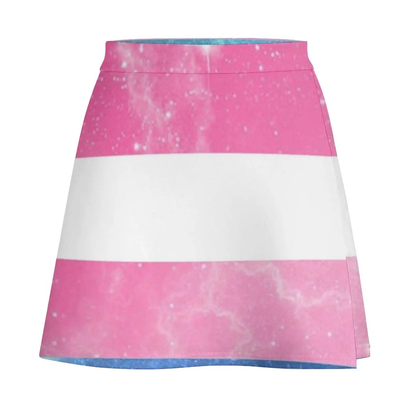 Trans Flag - LGBTQ Galaxy Mini jupe vêtements pour femmes de style coréen Jupes courtes pour femmes