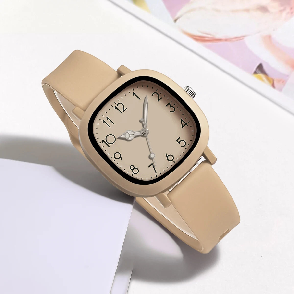 Reloj de pulsera de cuarzo de silicona a la moda para Mujer, Reloj para Mujer, regalo de Navidad, relojes para Mujer para el Día de San Valentín, Reloj para Mujer