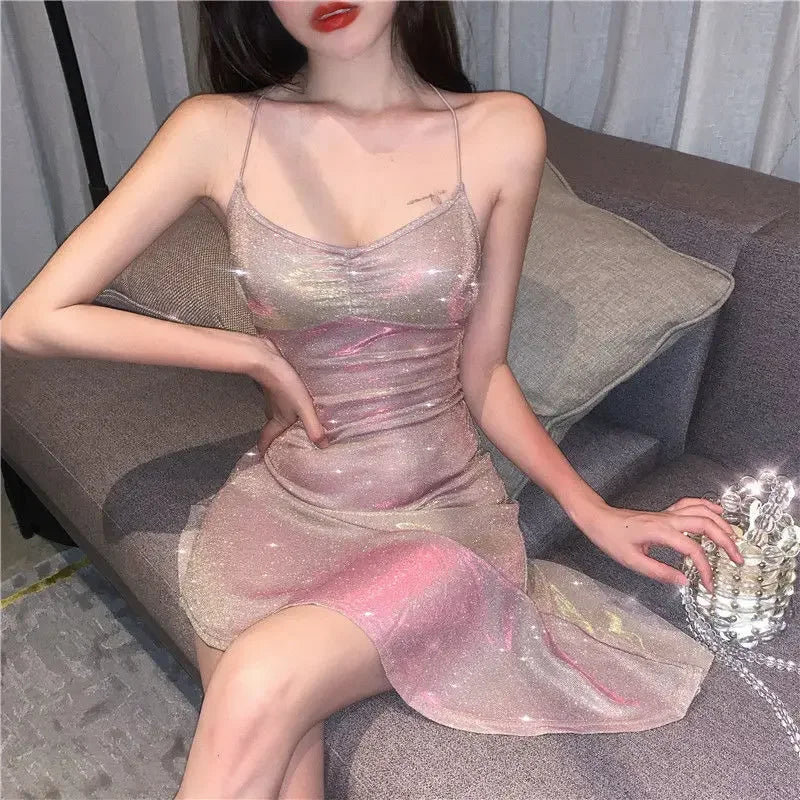 Woman Dresses Summer Dress Women's Irregular Halter Vestido De Mujer Femme Robe