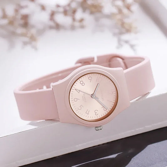 Reloj de cuarzo con correa de silicona de marca para Mujer, Reloj de pulsera informal de lujo a la moda para Mujer, Reloj para Mujer, triangulación de envíos