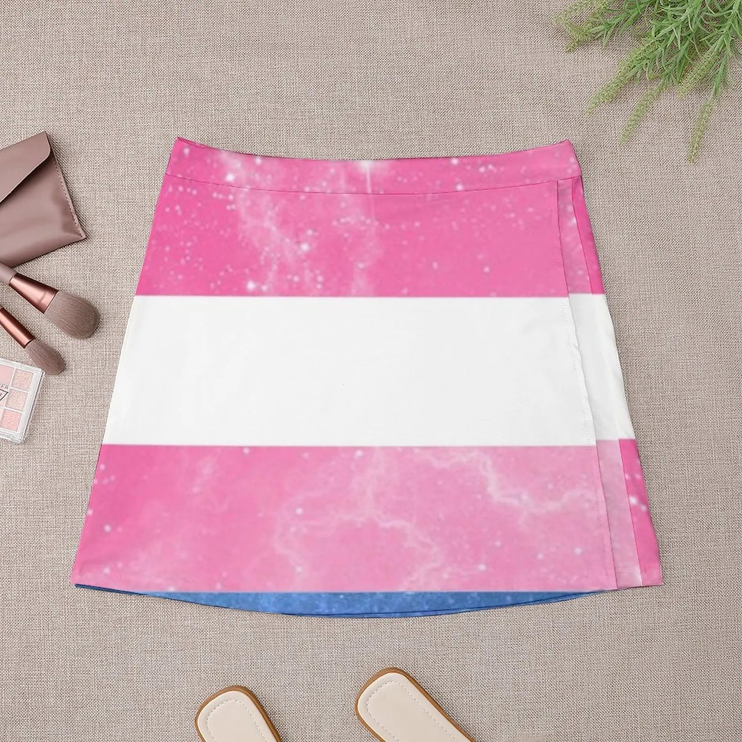 Trans Flag - LGBTQ Galaxy Mini jupe vêtements pour femmes de style coréen Jupes courtes pour femmes