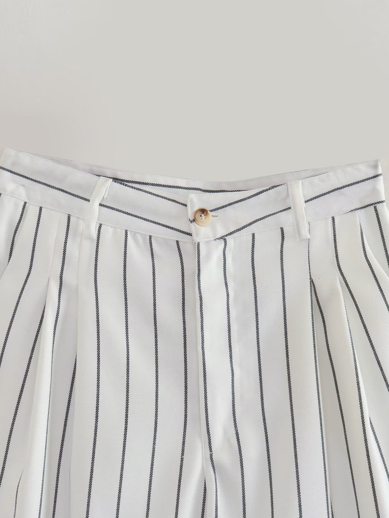 Women's Striped Loose Straight Trousers