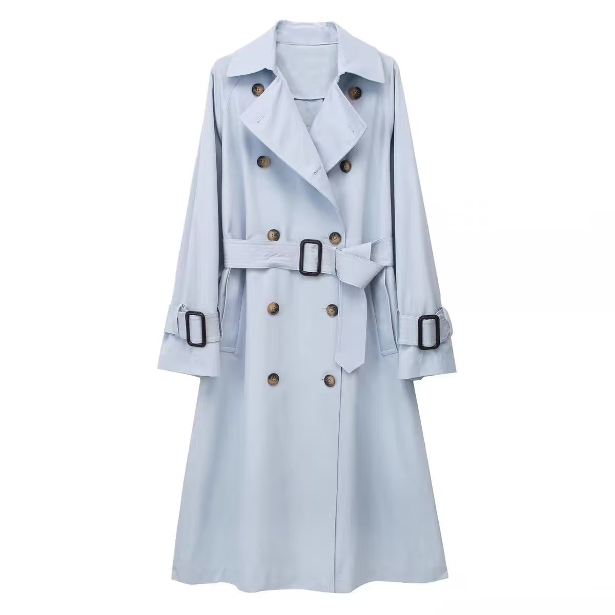 Trench-Coat Long et ample pour femmes, pardessus avec sangle