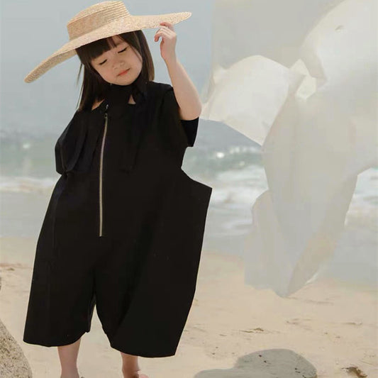 Children's Classic Big Brim Retro Fashion Sun Protection Straw Hat