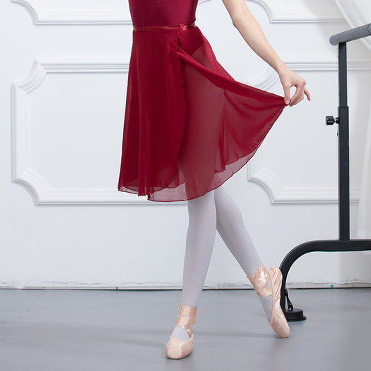 Chiffon Lace-up Ballet Clothes Skirt