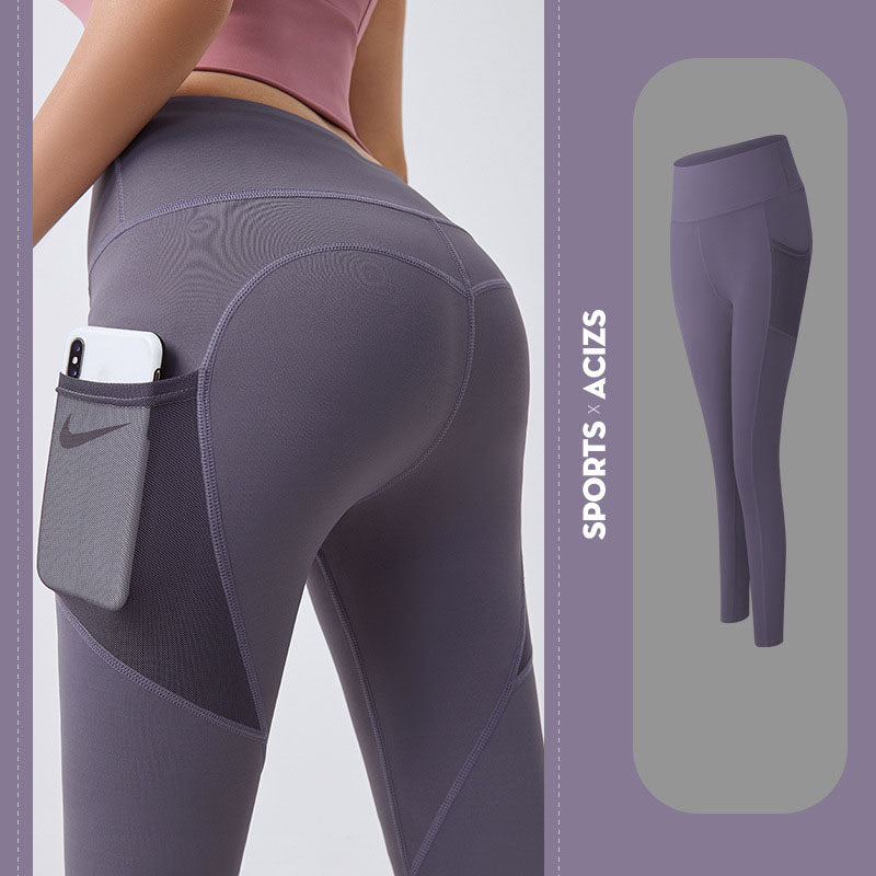 Pantalons de Yoga femmes avec poche Leggings Sport fille Leggings de gymnastique femmes contrôle du ventre collants de Jogging femme pantalons de Fitness