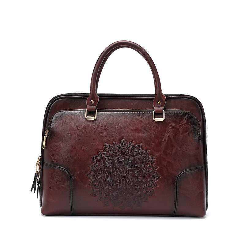 Women's Business Vintage Embossed Tote Bag