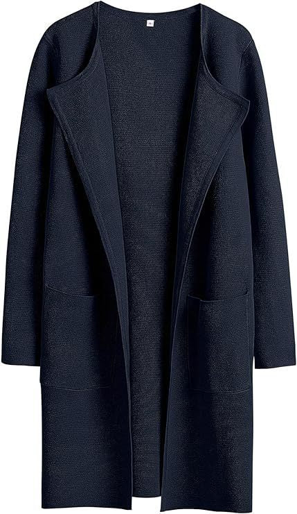 Manteau en laine pour femmes avec poches, tempérament d'automne et d'hiver, coupe cintrée, veste mi-longue, manteaux à revers confortables et décontractés