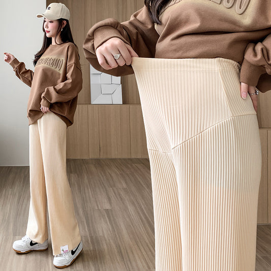 Pantalon de maternité droit et ample pour femme