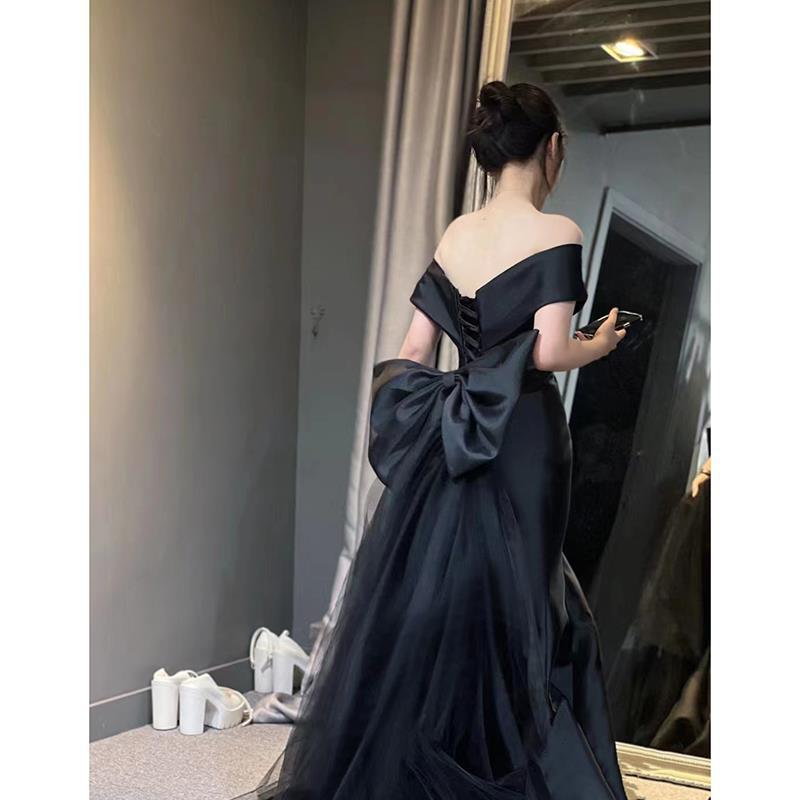 High-end HD Black Evening Dress For Women