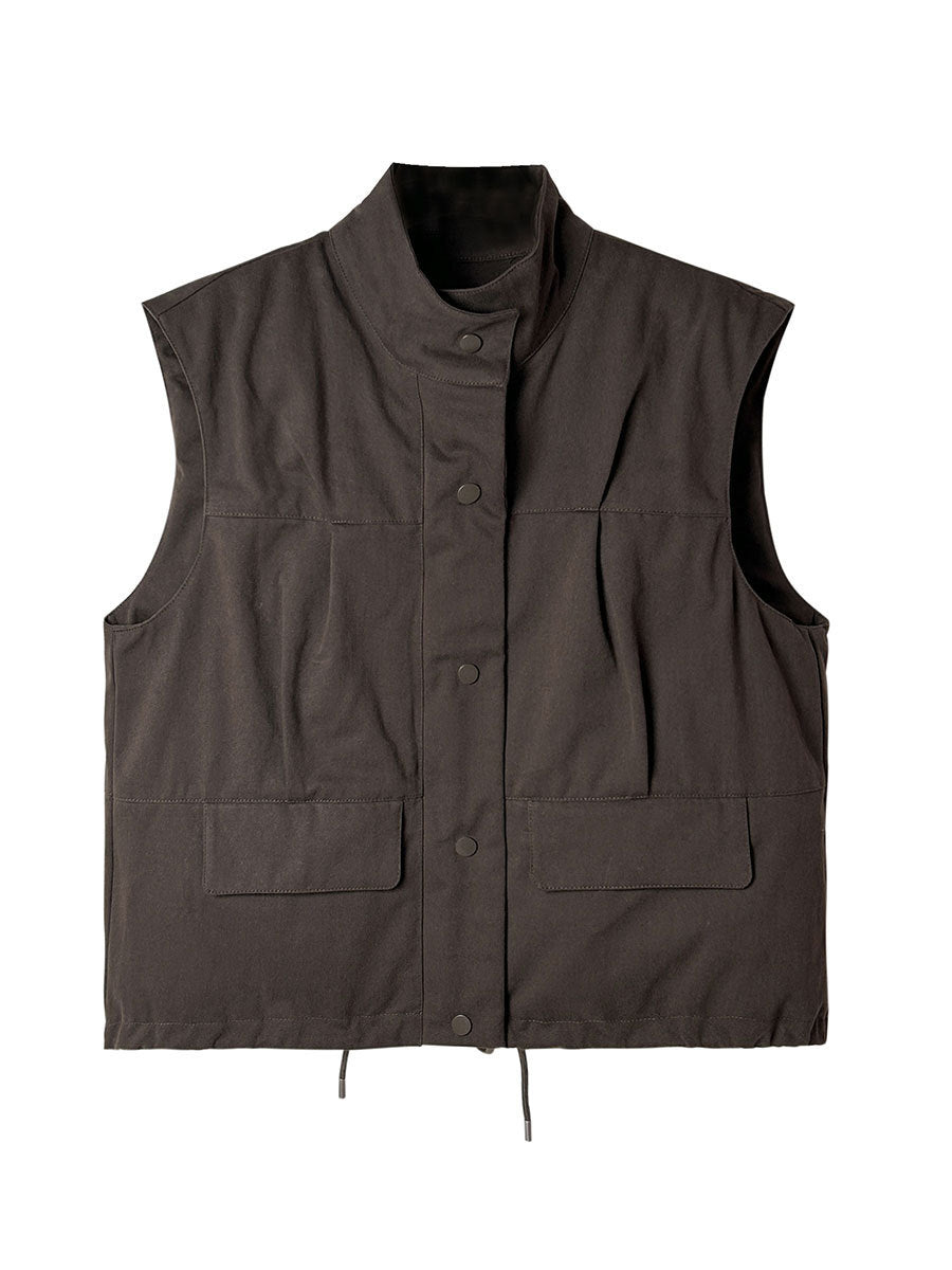 Autumn And Winter Vest Women's Sleeveless Pocket