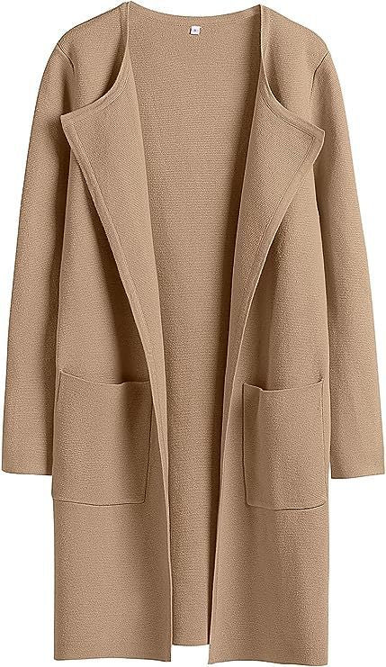 Manteau en laine pour femmes avec poches, tempérament d'automne et d'hiver, coupe cintrée, veste mi-longue, manteaux à revers confortables et décontractés