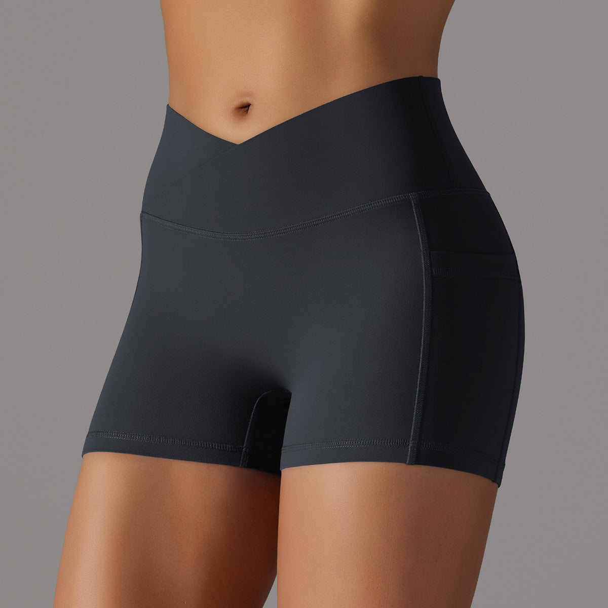 Short de Yoga avec poche pour téléphone, pantalon de sport, Fitness, vêtements pour femmes