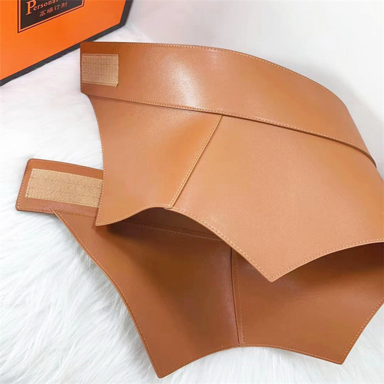 Wide Waist Seal Cowhide Leather Fashion Women's Accessories