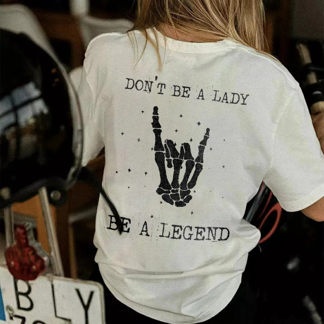 T-shirt imprimé à manches courtes pour femme