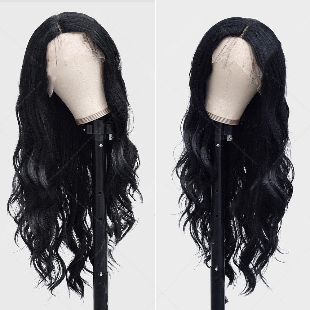 Women's Long Curly Synthetic Fiber Wig Headgear