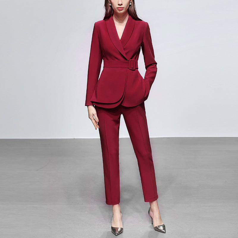 CasualFashion Small Blazer Pants Suit Women's