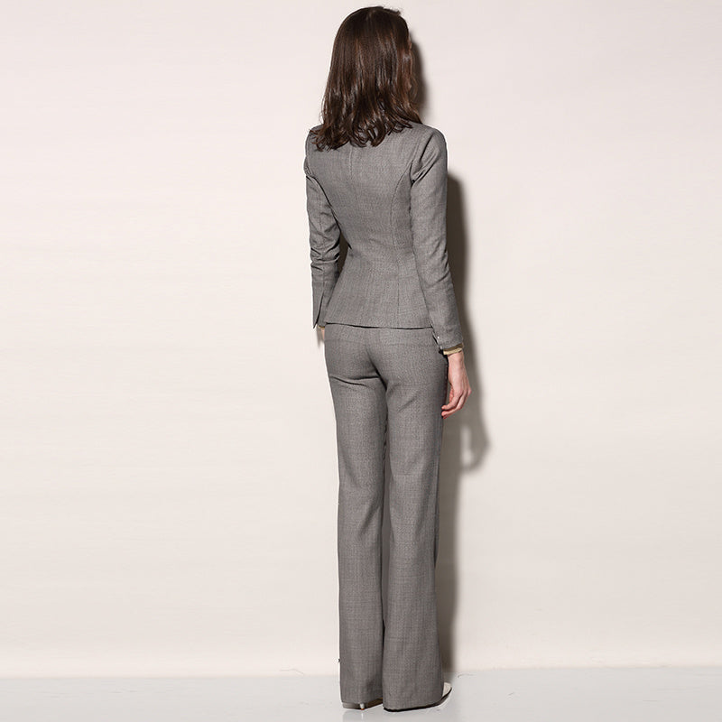 Women's Temperament Fashion Thin Wool Professional Suit