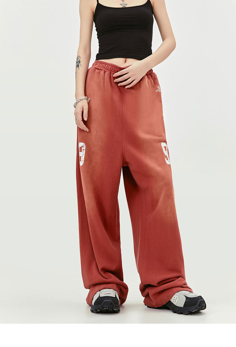 American-style Retro Street Washed Distressed Casual Trousers