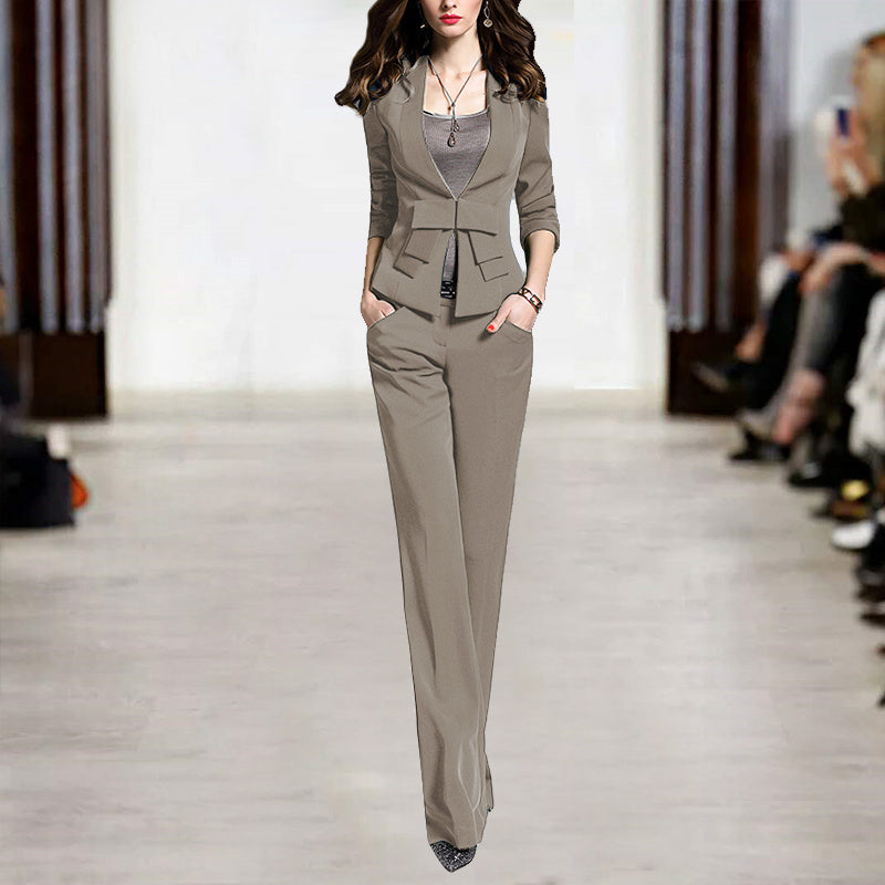 Women's Suit New Fashion Temperament Slim Pants