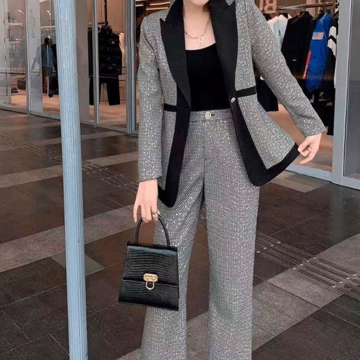 Heavy Industry Sequin Temperament Slim-fit Flattering Suit Outer Coat Suit