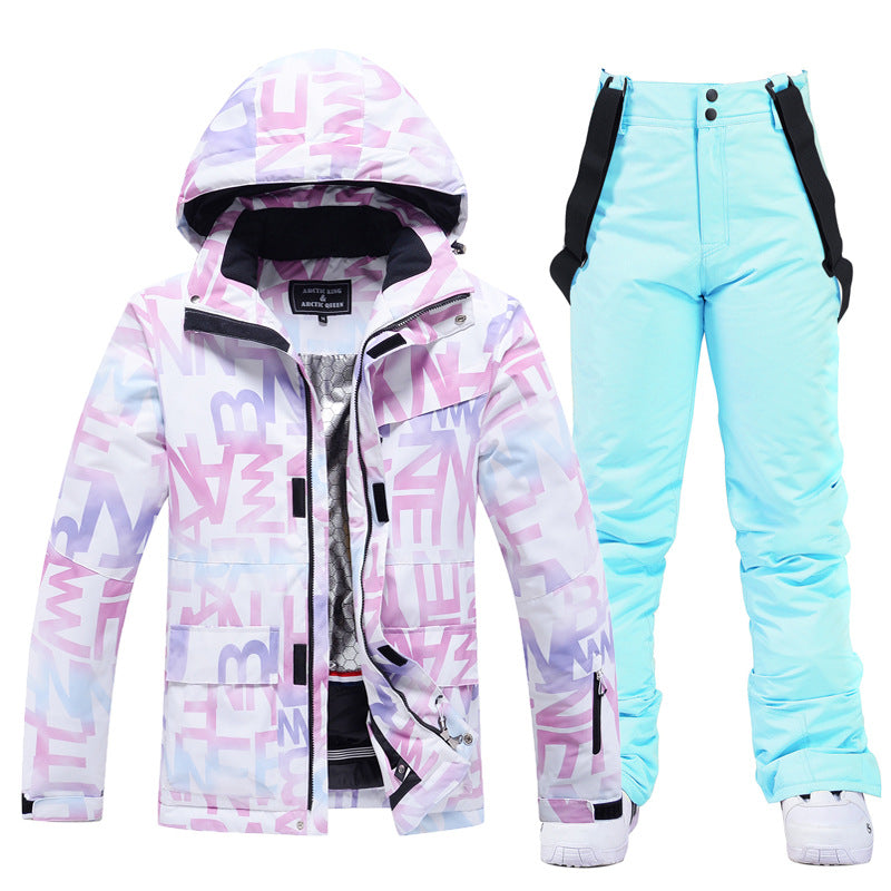 Women's Outdoor Windproof Water Repellent Ski Suit