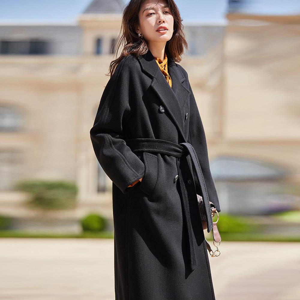 European And American Wool Overcoat Woolen