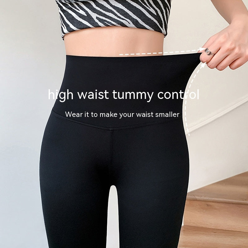 Spring And Autumn Skinny Shark Pants Outer Wear Black High Waist Slimming