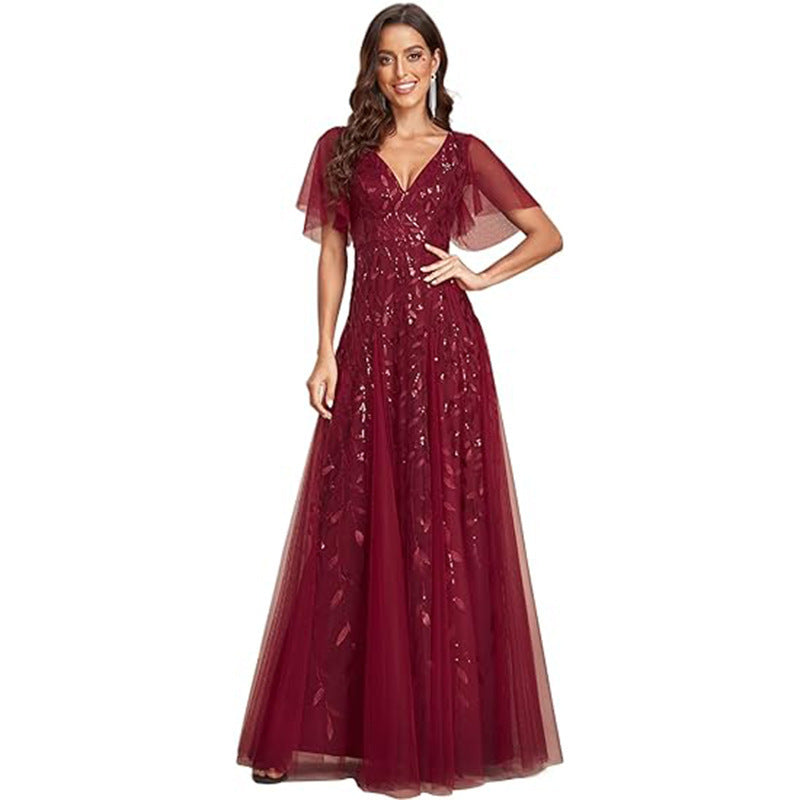 Women's New Noble Elegant Long Evening Dress