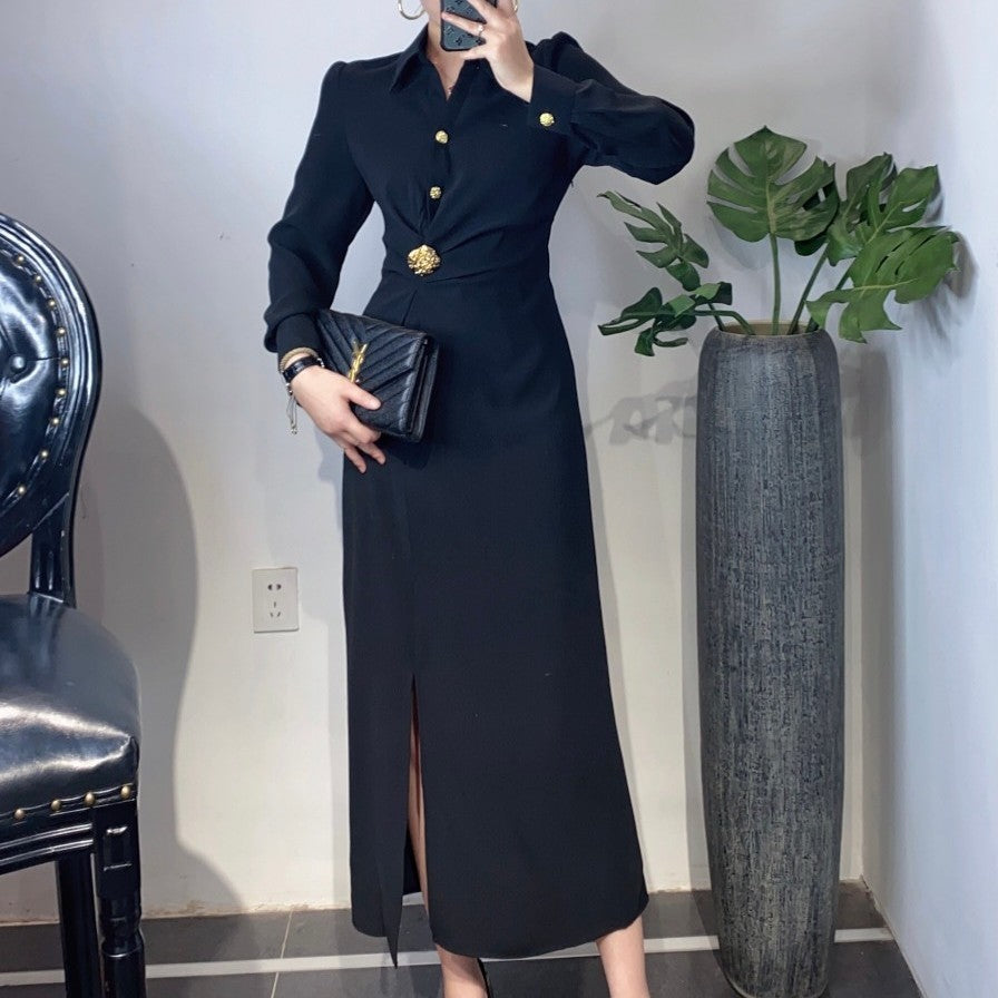 Women's Fashion Long Slim Fit Dress