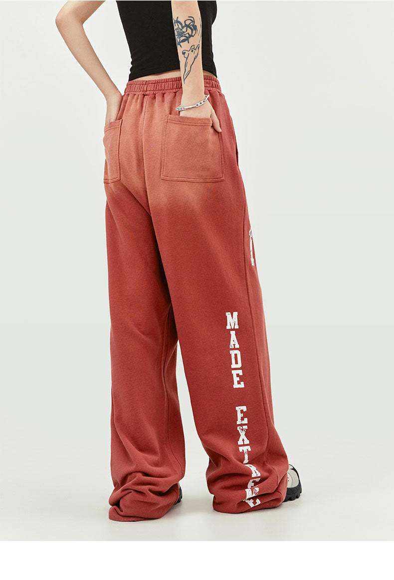 American-style Retro Street Washed Distressed Casual Trousers