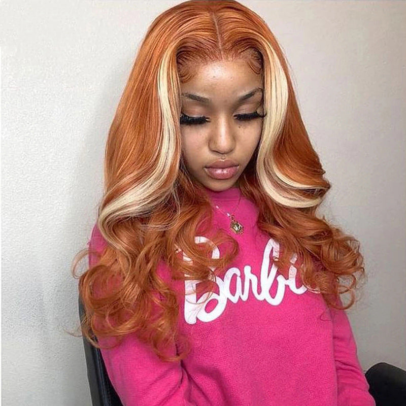 Ginger Body Wave Lace Front Wig 613 Blonde Colored