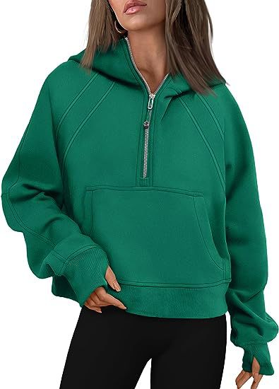 Sudaderas con cremallera y bolsillo para mujer, Tops deportivos holgados, suéteres de manga larga, trajes de invierno y otoño, ropa para mujer