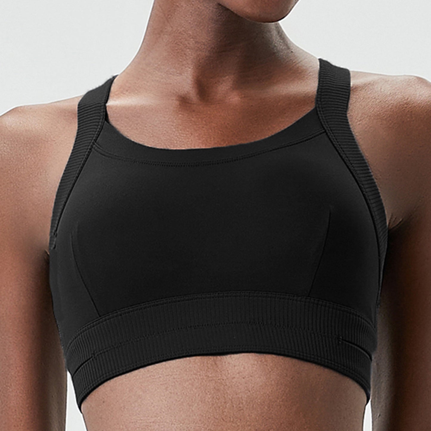 Soutien-gorge d'entraînement de yoga double couche pour femmes