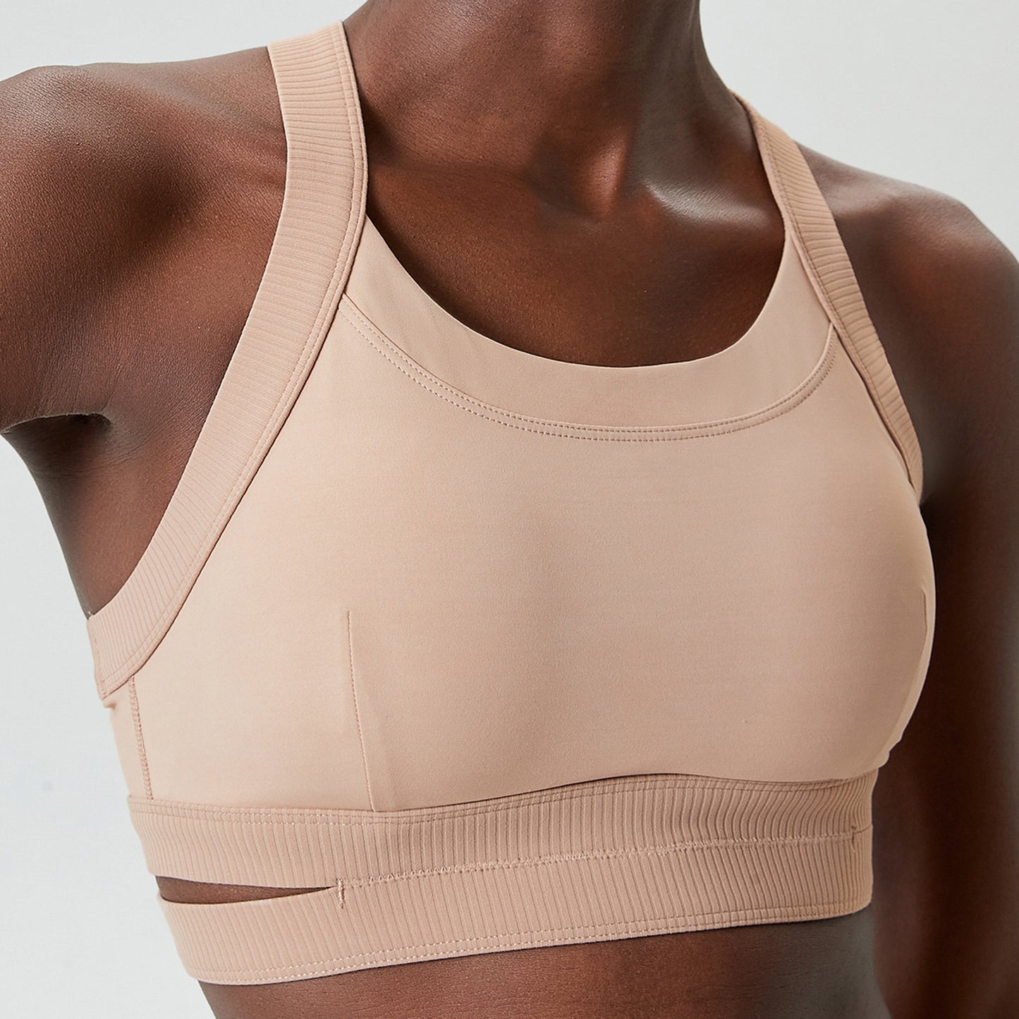 Soutien-gorge d'entraînement de yoga double couche pour femmes