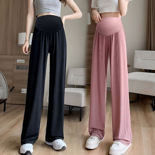 Women's Ice Silk Draping Wide-leg Leggings