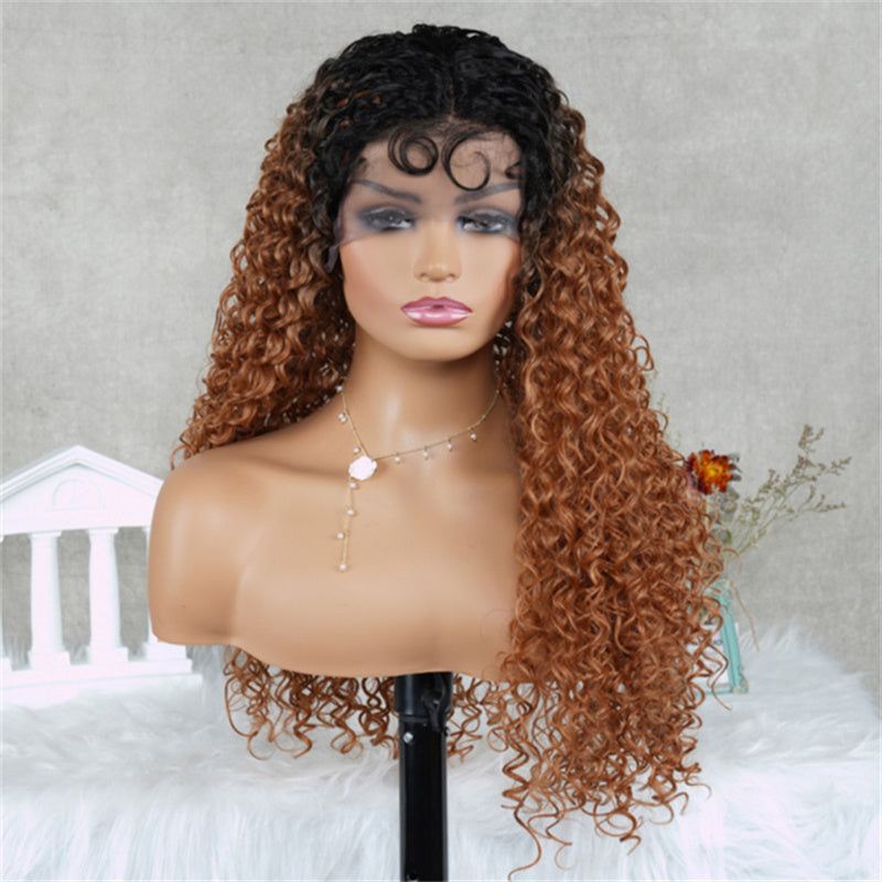 Women's Fashion Long Hair Synthetic Lace Wig